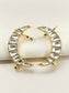 Siddh White Men's Earcuff With Stud