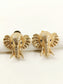 Kesar Gold Elephant Head Men's Earrings