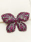 Nirbhay Ruby Butterfly Brooch