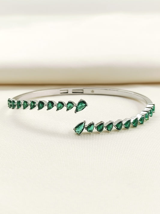 Sureeli Green American Diamond Bracelet