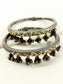 Yatika Dual-Tone Oxidized Ghungroo Anklets