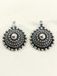 Ryka Oxidized Silver Tribal Mandala Cuff Pair