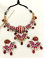 Aashima Maroon Oxidized Necklace Set