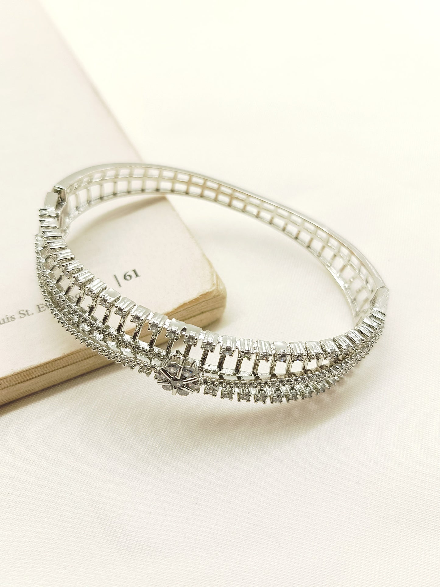 Alani White American Diamond Bracelet