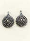 Neysa Oxidized Plain Silver Dotted Dome Bygadi Cuff Pair