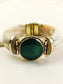 Arin Men’s Royal Green Onyx Stone Tribal Bone Bracelet
