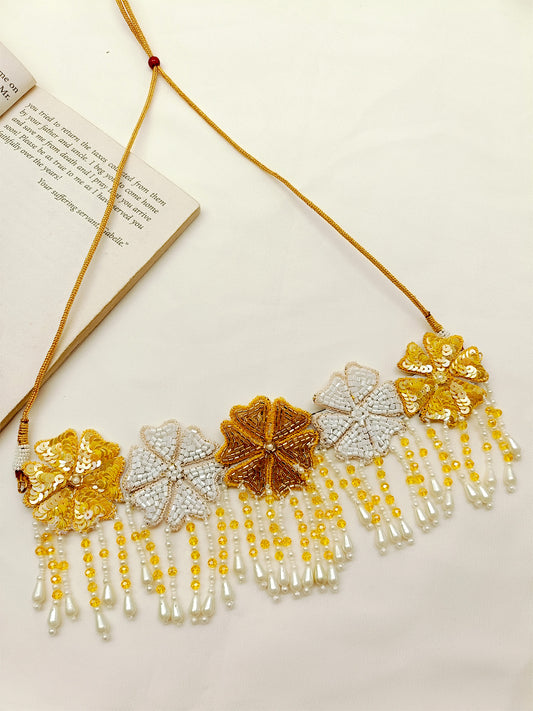 Elia Yellow Handmade Neckpiece