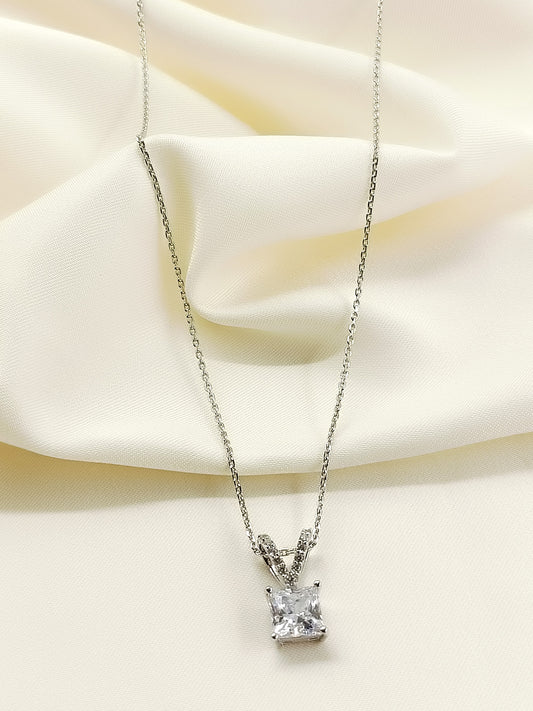 Esti 92.5 Silver Swarovski Stone Pendal