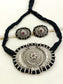 Aatmaja White Oxidized Choker Set