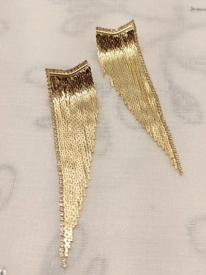 Malini Golden Western Earrings