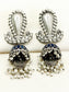 Vishakha Blue Oxidized Jhumki