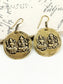 Prajval Golden Goddess Tribal Men's Earring