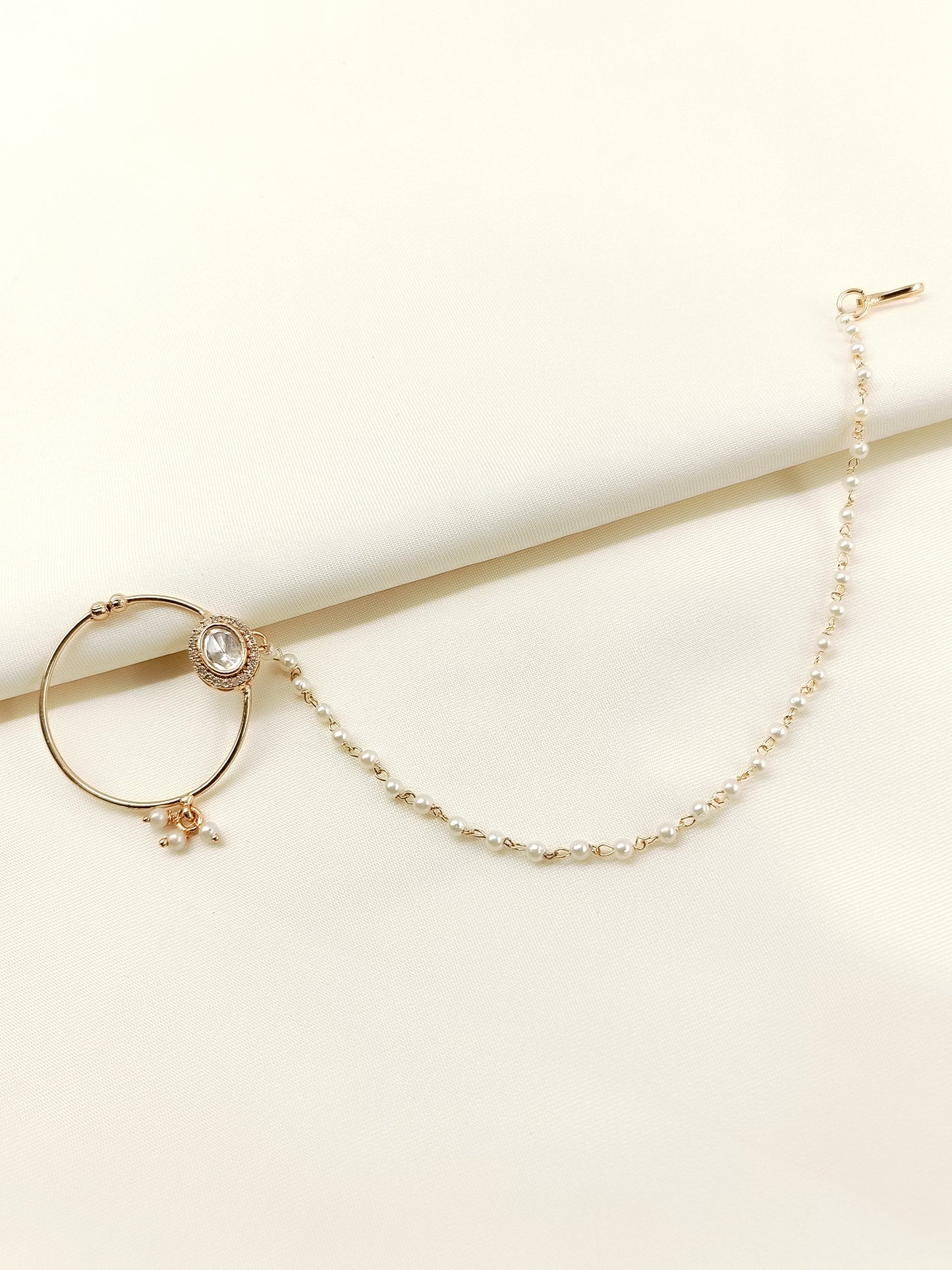 Eshani White Kundan Nath