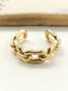 Aaroh Men's Gold Chain Link Ring