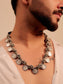 Inesh German Silver Men's Neckpiece