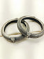 Abhigya Silver Rose Carved Oxidized Bangles