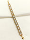 Vandita American Diamond Gold Plated Flexible Bracelet