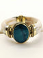 Rukhsaar Men’s Royal Blue Onyx Stone Tribal Bone Bracelet