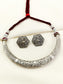 Reet Maroon Tribal Oxidized Hasli Choker Set