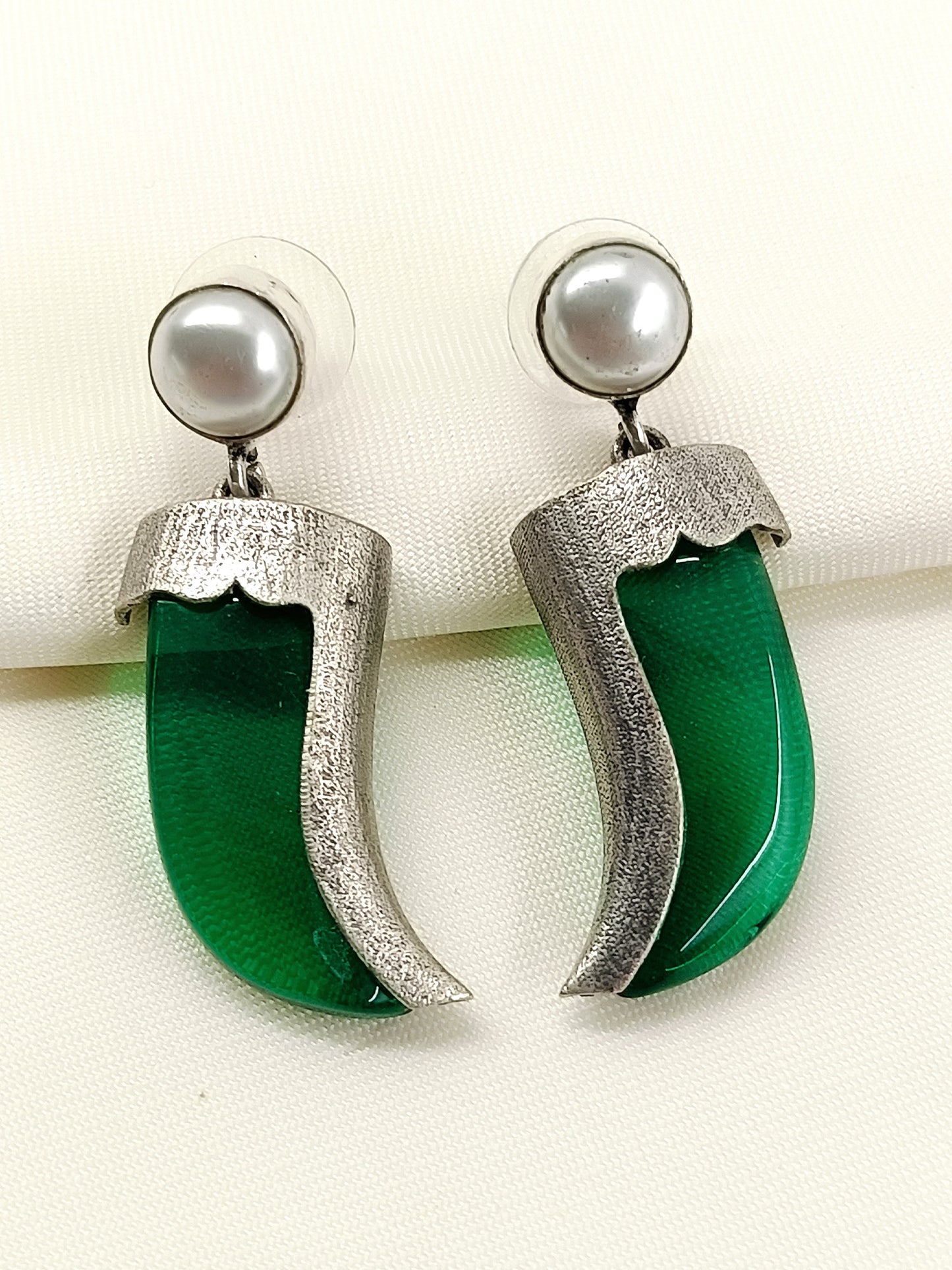 Harit Green Men's Earring