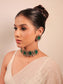 Pavitra Green Victorian Choker Set