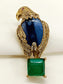Navodit Blue Eagle Men's Brooch