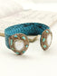 Helix Firozi Western Bracelet With Finger Ring