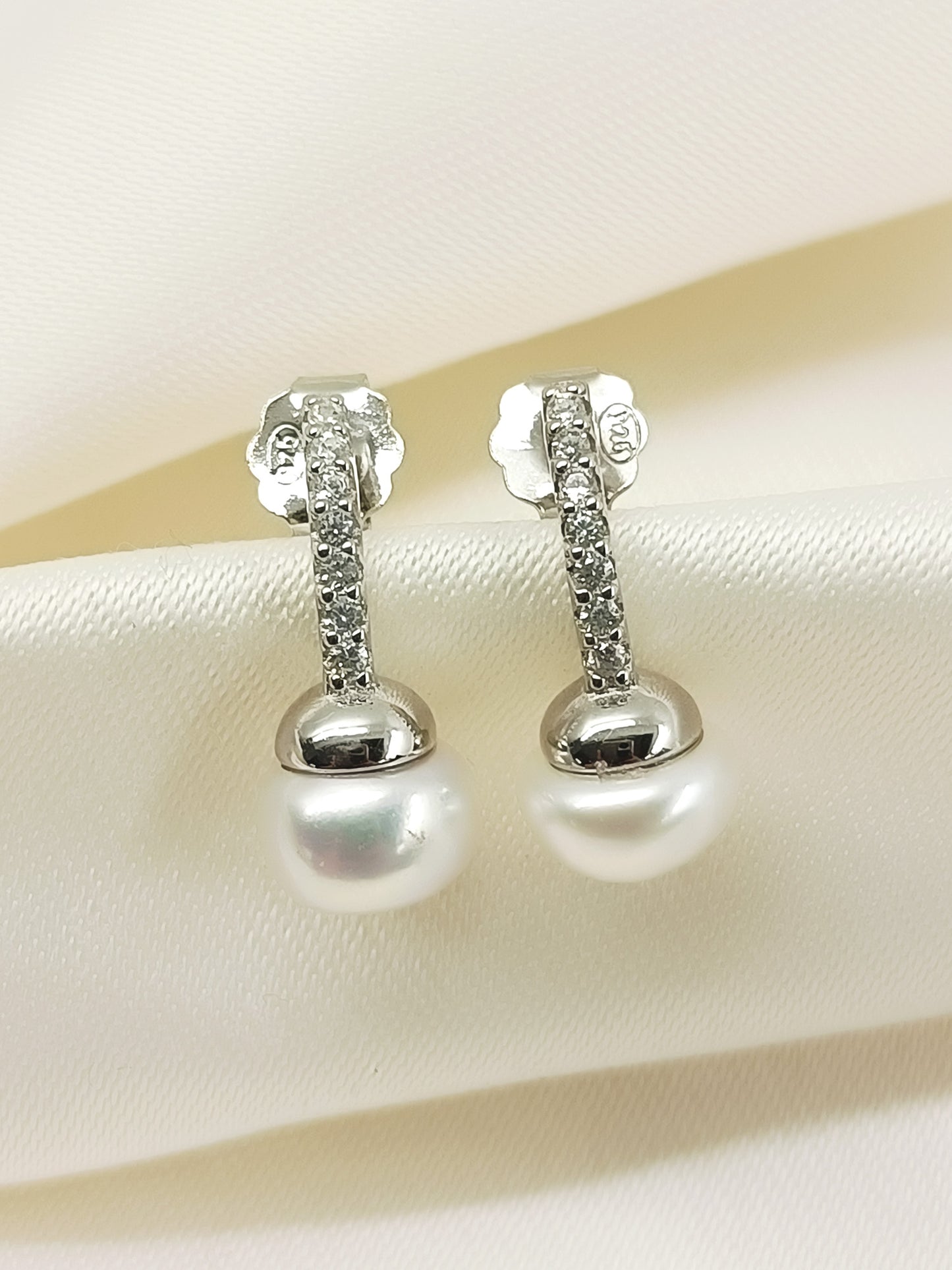 Ziana White Pearl 92.5 Silver Tops