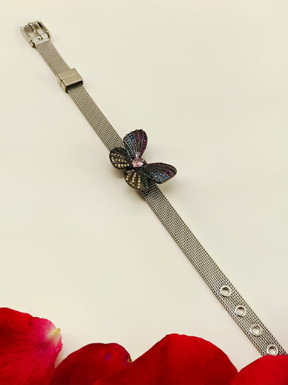 Tira Multi Colour Butterfly Shape Victorian Bracelet