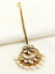 Vidya White Pearl Kundan Teeka