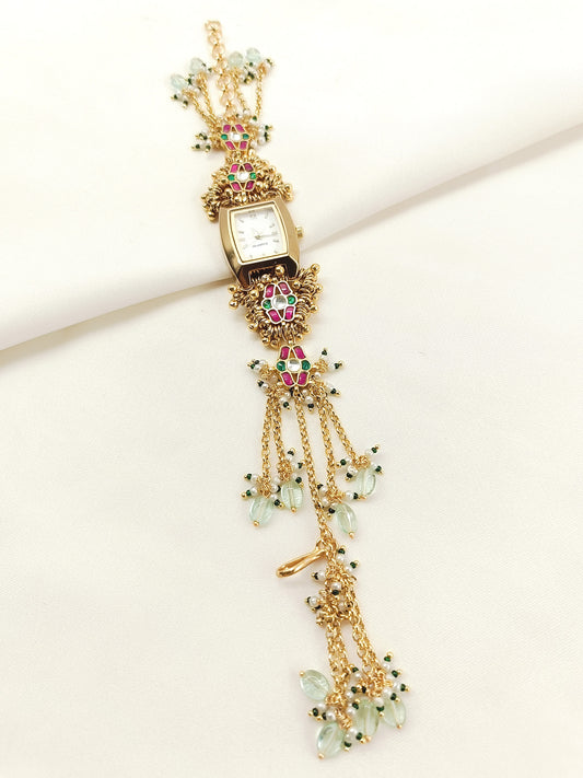 Shubhika's Paachi Kundan Watch