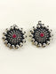 Bharti Ruby Surya Mandala Rava Clip Oxidized Cuff Pair