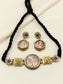 Anjuli Ranisha Miniature Rani Oxidized Choker Set
