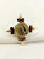 Shubhika Wine Brown Victoria Ginni Coin Boutique Finger Ring
