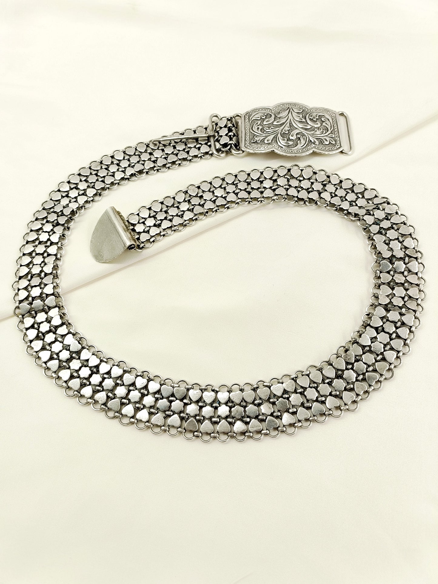 Binal Plain Oxidized Waist Belt