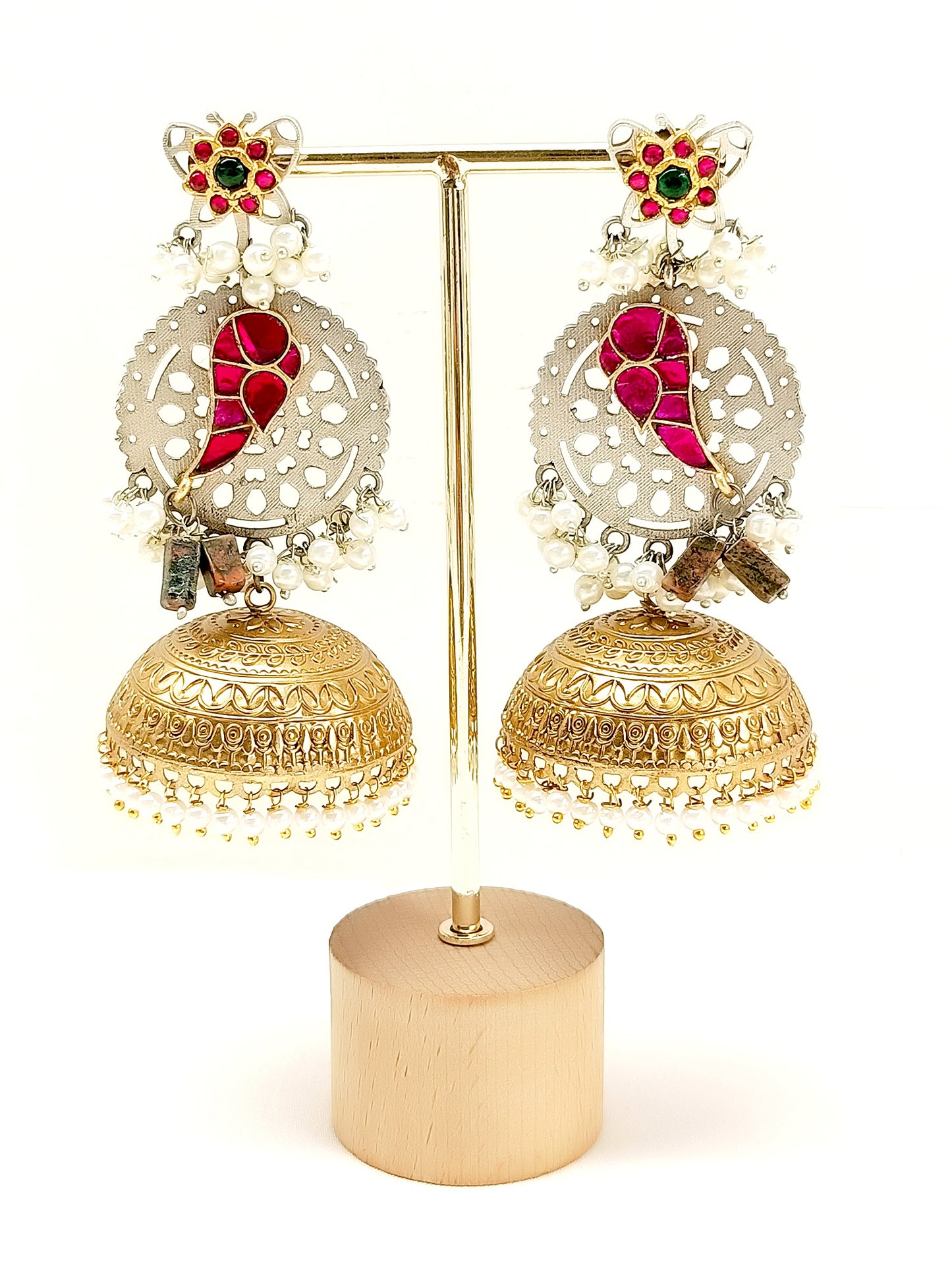 Inara Majenta Boutique Jhumki