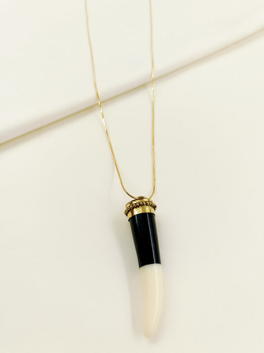 Vehaan Golden Bone Men's Neckpiece