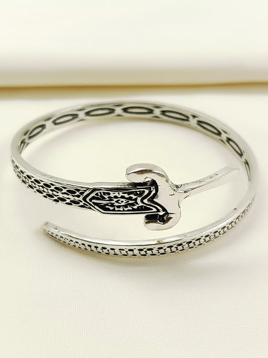 Pratyush Silver Sword Warrior Men's Bracelet