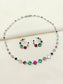 Haisley Multi Colour American Diamomd Necklace Set