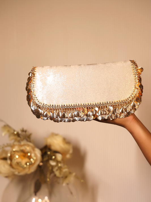 Shriya Golden Evening Clutch