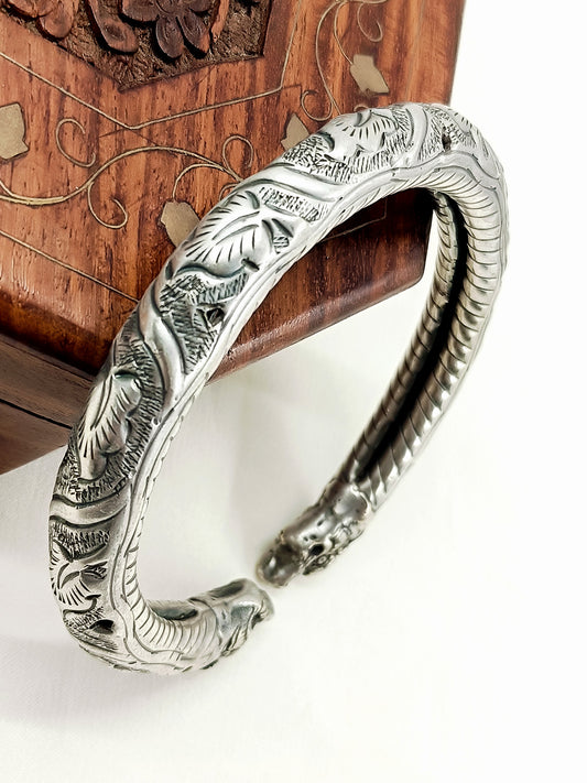 Zaaransh Men's Silver Anklet [Price Is For Single Piece]