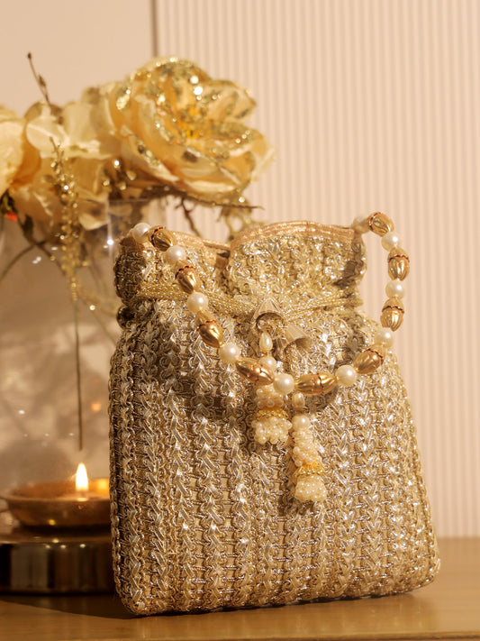 Naysa Golden Potli Bag