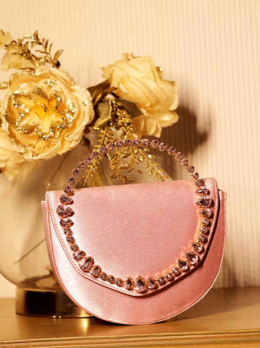 Irya Baby Pink Evening Clutch