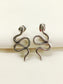 Manish Silver Snake Men's Earring