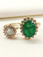 Kamolika Green Kundan Finger Ring