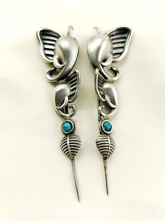 Vayu Firozi Elephant Men's Earcuffs