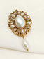 Trinity White Pearl Juda Brooche