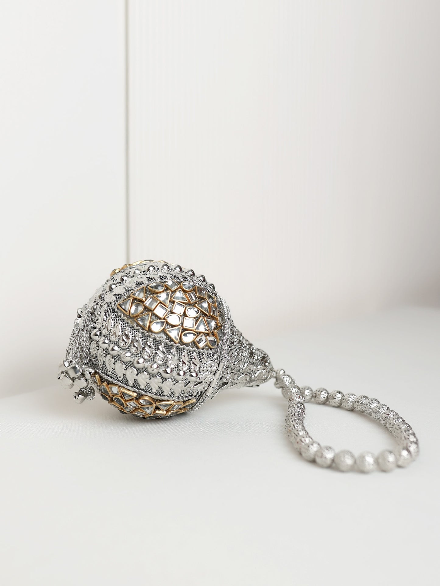 Kanu Silver Mini Potli Bag