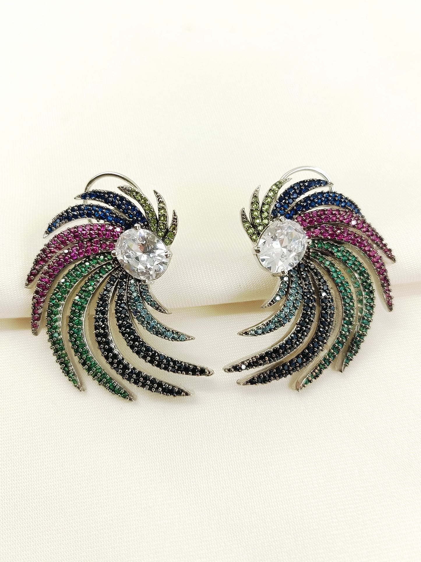 Varya Multi Colour Rainbow Victorian Wing Tops