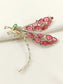 Onisa Ruby Dragonfly Brooch
